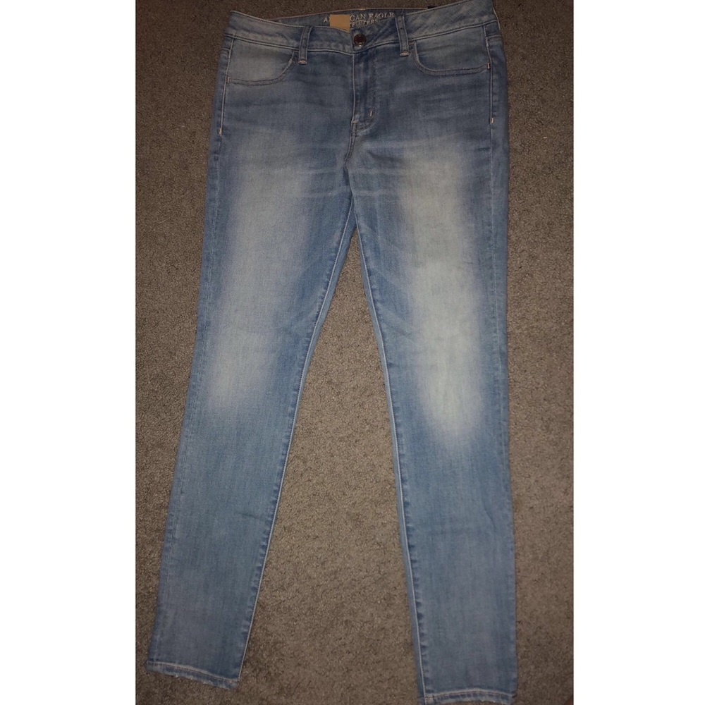 Medium Wash High Rise Skinny Jeans